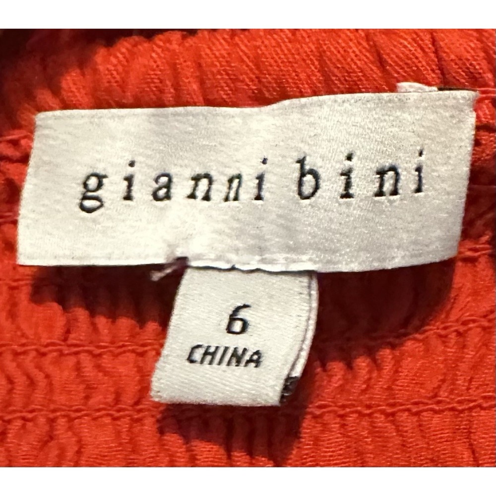 GIANNI‎ BINI Women's Red Sleeveless Halter Maxi Dress Sz 6 - Picture 7 of 8